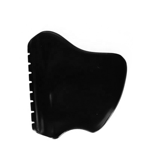 Gua Sha פנים כלים שחור ביאן אבן גירוד הודעה מסרק קצה Guasha כלים כיכר צורת ירקן gua sha יופי לעיסוי - Product Image 1