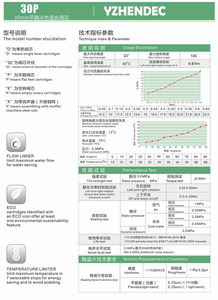 Chất Lượng Cao 30Mm Góc Phẳng Gốm Kín Nhựa Lõi Van Phòng Tắm Hiện Đại Vòi Nước Hộp Mực Nóng Lạnh Nước Trộn Lọc - Product Image 3