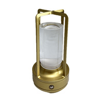 Lampe de table LED portable rechargeable USB moderne, lanterne sans fil blanche à effet ondulé, veilleuse de chevet à intensité réglable et protection oculaire