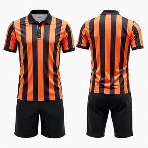 Custom Gesublimeerd Geel Zwart Volleybal Polo Jersey Volleybal Scheidsrechter Uniformen - Product Image 1