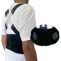 Ceinture de soutien ajustable pour la clavicule, correcteur de posture avec soutien lombaire pour soulager la cyphose, en matériau composite