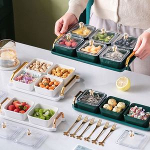KTV Fruit <b>Plate</b> Customized Dry Fruit <b>Plate</b> Snacks Compartment Platter Snack <b>Plate</b> - Product Image 5