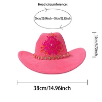 Chapeau de cowboy bohème blanc en gros avec perles et strass, franges, pour enterrement de vie de jeune fille, mariage, chapeaux de fête personnalisés pour femmes