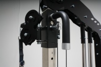 Máquina Smith de Acero Negro, Soporte para Sentadillas, Equipo Multifuncional para Gimnasio en Casa, Entrenamiento de Fuerza Integral Unisex