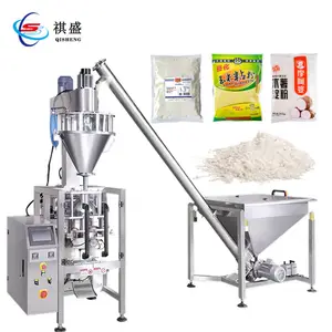 Full Automatic Flour Packaging Fill Machine Plastic Paper Bag Powder Packing Seal Machine For Wheat Cassava Maize Corn Yam