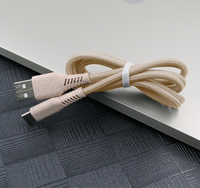 Câble de données USB écologique en paille de blé, câble de charge biodégradable, vie verte pour Samsung, pour Huawei, Xiaomi-M, Android type C