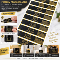 Étiquettes autocollantes en vinyle imperméables adhésives personnalisées pour flacons de parfum pour shampooing rouge à lèvres produit de soins de la peau emballage de marque