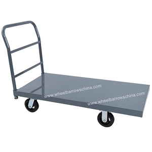 Heavy-Duty Platform Truck 2000 LBS Steel Flatbed <strong>Cart</strong> <strong>Flat</strong> Dolly Hand Trucks 5 Nylon Casters Movable Utility Push <strong>Carts</strong> Moving - Product Image 3