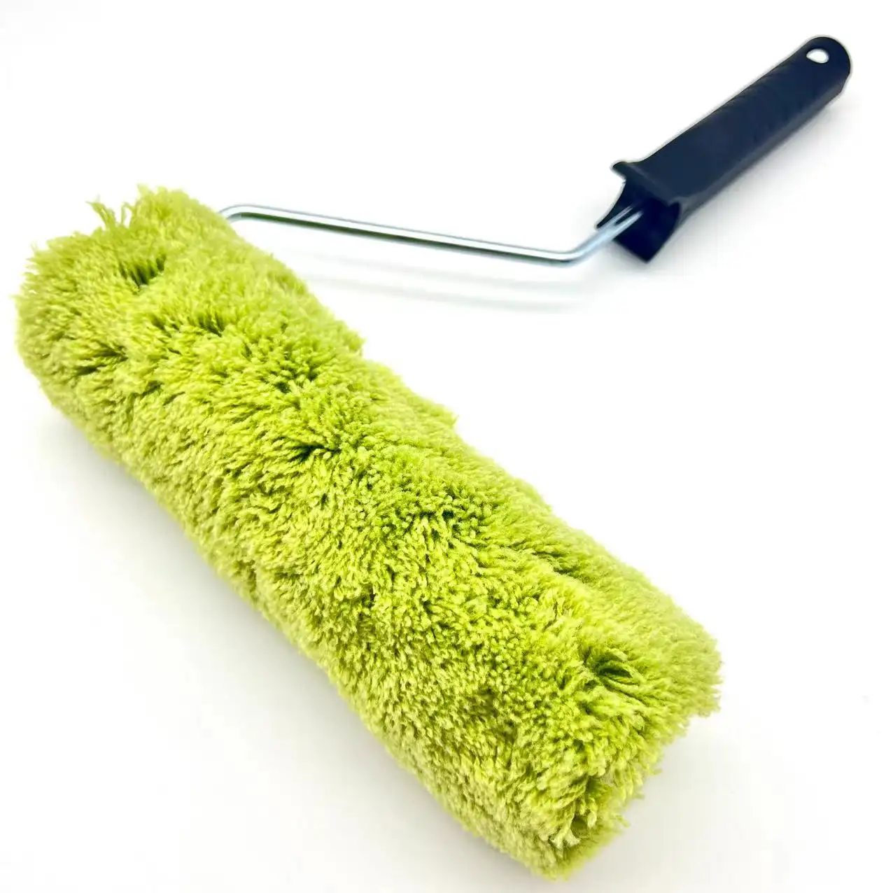 Hot bán 9 inch màu xanh lá cây Acrylic chất liệu chất lượng cao sơn Con lăn bàn chải xử lý công cụ