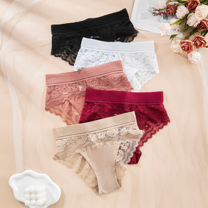 Set 6 Pezzi Mutandine Sexy in Pizzo da <span class=keywords><strong>Donna</strong></span> <span class=keywords><strong>Taglie</strong></span> <span class=keywords><strong>Forti</strong></span>, Lingerie Morbida e Confortevole, Spedizione Veloce Locale in 3 Giorni (Magazzino USA) - Product Image 3