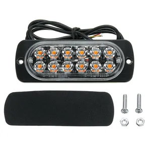 멀티 모드 스트로브 LED 자동차 사이드 마커 라이트 12V 24V 방수 자동차 트럭 트레일러 신호등 경고 램프 12 LEDs
