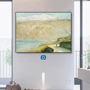 Vente en gros à prix réduit : Tableau sur <span class=keywords><strong>toile</strong></span> personnalisé avec <span class=keywords><strong>vue</strong></span> sur la plage et le paysage côtier, affiches murales encadrées pour la décoration intérieure - Product Image 4