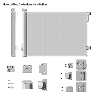 Barrière de sécurité rétractable d'intérieur <span class=keywords><strong>Prodigy</strong></span> pour enfants et animaux domestiques, en maille métallique, pour escalier - Product Image 6