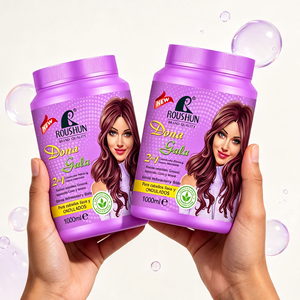 ROUSHUN Dona <span class=keywords><strong>Gala</strong></span> 2 en 1 Crema Capilar Sin Sulfatos Mezcla de Aceites Vegetales Hidratante Brillo Anti-Frizz Para Cabello Liso y Ondulado 1000ml - Product Image 1