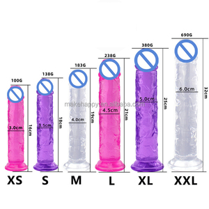 Juguetes Sexuales Populares para Adultos, Consolador Anal Femenino, Color Transparente, Silicona Rosa Cristal, Consoladores Realistas Grandes y Enormes para Mujeres - Product Image 2