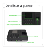 Sistem Absensi Biometrik USB EBIO Excel Export, Pembaca Sidik Jari dan Mesin Pencatat Waktu Masuk dan Keluar untuk Karyawan