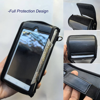 Étui de protection en cuir de qualité supérieure pour terminal de paiement PAX A910, avec sangle détachable