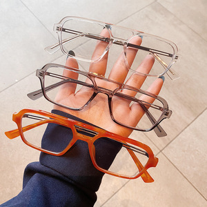 Lunettes anti-lumière bleue Qianai, monture carrée, monture intégrale, unisexe, verres PC, protection anti-UV K2 5515 - Product Image 4