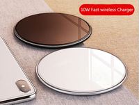 Chargeur sans fil universel portable pour téléphones mobiles avec logo OEM, lumière LED, type C, 15 W, charge rapide