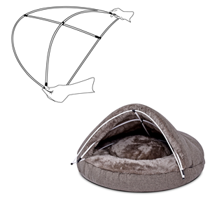 Bestseller Letti Ortopedici Personalizzati in Memory Foam per Cani e Gatti, Cuscini per Auto con Rivestimento Lavabile e Rimovibile OEM ODM - Product Image 4