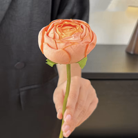 Groothandel Premium Kunstmatige Lotus Bloemboeket Zijden Bloemen voor Woonkamer Eettafel Bloemstuk Huisdecoratie voor Cadeaus