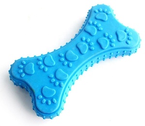 柔软吱吱的牙齿清洁耐用橡胶骨狗咀嚼玩具 - Product Image 4