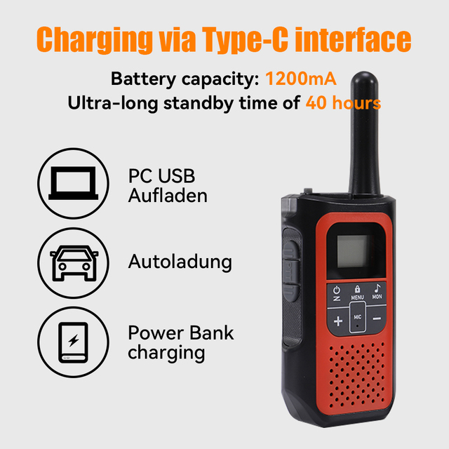 OEM Children's Two-way Walkie-talkies for Outdoor Sports with Noise Reduction and Long Battery Life