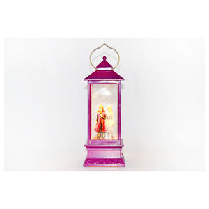 מנורת רוח מרובעת צבעונית חג המולד פנס מים קישוט חג המולד מנורת תלייה חיצונית קמפינג שדרוג LED מנורת רטרו - Product Image 5