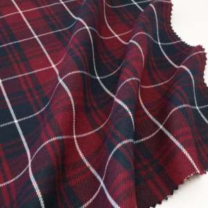 Hochwertige garn gefärbte <span class=keywords><strong>Plaid</strong></span> Check gewebte Stoff rot schwarz Schuluniform Kleid für Kinder Studenten - Product Image 6