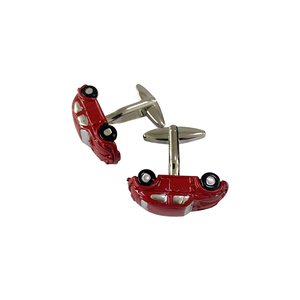 <span class=keywords><strong>Gemelos</strong></span> de ley personalizados con forma de dibujos animados de coche rojo pequeño realmente interesante para camisas de hombre - Product Image 4
