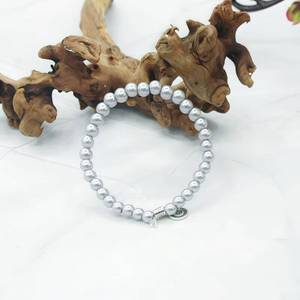 Pulsera Tasbih de perlas artificiales étnicas de tacto suave, 6 mm, 33 cuentas, joyería religiosa unisex con cuentas para las cuatro estaciones, para uso diario. - Product Image 1