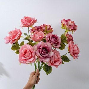 CallaFloral คาราเมล แมคคิอาโต้ ดอกกุหลาบประดิษฐ์ สีชมพู สีส้ม สีขาวนม ช่อดอกไม้งานแต่งงาน สไตล์อินส์ - Product Image 2