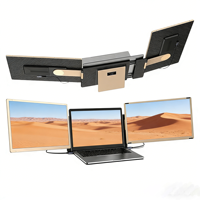Écran d'extension d'ordinateur portable 15,6 pouces 2026 CE/ROHS, écran LCD, moniteur portable triple quadruple, écrans multiples pour les entreprises