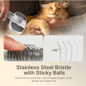 Tự làm sạch phun nước PET lông Remover đổ tóc chải chuốt chó và mèo hơi nước slicker bàn chải - Product Image 5