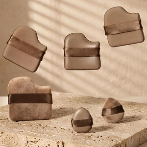Prix d'usine – Lot d'éponges de maquillage lavables sans latex, couleur <span class=keywords><strong>biscuit</strong></span>, haute densité, pour le contouring du visage, mini houppettes cosmétiques en forme de pouce - Product Image 1