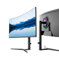 OEM 34 "Monitor curvo para juegos 165Hz 1ms Tiempo de respuesta 21:9 Panel IPS de pantalla ancha Garantía de 3 años