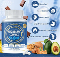 Capsules de complexe de magnésium en marque privée OEM/ODM, complément de magnésium avec plusieurs formes, formule personnalisée en marque privée