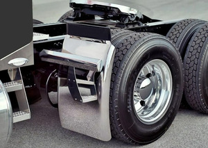 PINOMETAL 34 pollici Kit 430 montante montante in acciaio inossidabile quarto parafango con braccio triangolare universale autocarro - Product Image 3