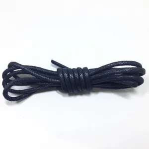 Waxed Shoe Laces Wholesale Leather Shoes Use Many Available Colors Custom Long Round White Waxed Shoe Laces