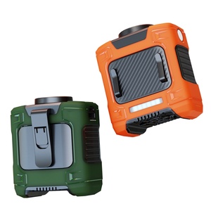 Portable Wearable Fans Rechargeable 10000mAh USB Waist Fan With <b>Emergency</b> <b>Light</b> for Outdoor Hiking - Product Image 3
