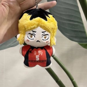 5 styles, vente chaude, porte-clés en peluche anime japonais Haiky, pendentif mignon en peluche Tsukishima Kei, breloque de sac en coton, vente en gros - Product Image 5