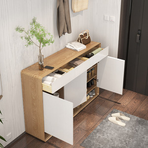 Étagère à chaussures en bois moderne, minimaliste, personnalisable, durable, imperméable et écologique pour salon, maison, appartement, hôpital - Product Image 4