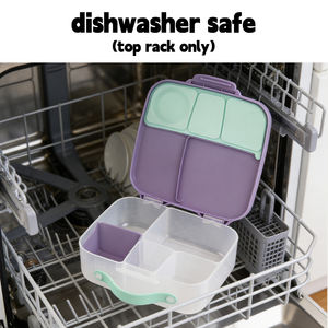 กล่องข้าวพลาสติกดีไซน์ใหม่ ความจุเยอะ 4 ช่อง สำหรับใส่อาหารกลางวัน พกพาสะดวก เหมาะสำหรับออฟฟิศและโรงเรียน - Product Image 5