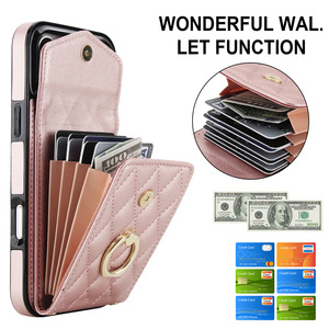 Nueva Funda para iPhone 17, <span class=keywords><strong>de</strong></span> Cuero <span class=keywords><strong>de</strong></span> Lujo, con Bloqueo RFID, Tarjetero, Anillo, Correa <span class=keywords><strong>de</strong></span> Muñeca y Cordón, para iPhone 17 Pro Max - Product Image 3