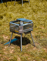 Foyer de poêle à bois en acier inoxydable portable de haute qualité pour le camping en plein air