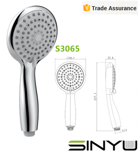 Hot Selling <strong>China</strong> Manufacturer Hot Sale 5-Function <strong>Chrome</strong> <strong>ABS</strong> Economic <strong>Shower</strong> <strong>Head</strong> - Product Image 5