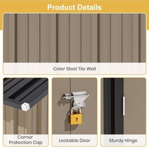 <span class=keywords><strong>Casa</strong></span> contenedor de metal estable personalizada, edificios de jardín portátiles, <span class=keywords><strong>muebles</strong></span> extraíbles, cobertizo de jardín - Product Image 5