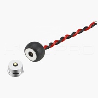 Conector de cable de carga rápida para placa pcb, conector Circular personalizado de 2 pines de extremo abierto, fuerte fuerza magnética