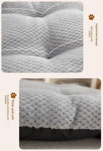 Dual-<b>Sided</b> Orthopedic Luxury Pet Bed | Solid Velvet + Corduroy Oversized Anti-Skid Hand Washable Winter Warm - Product Image 5