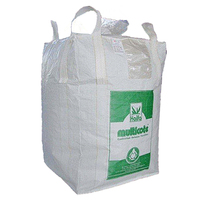 Sac Jumbo FIBC en PP tissé à fond plat avec 4 boucles d'angle croisées, conteneur souple en polypropylène pour le stockage et le transport industriels